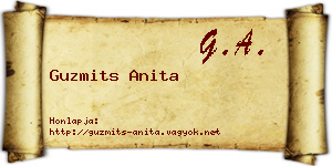 Guzmits Anita névjegykártya