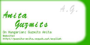 anita guzmits business card